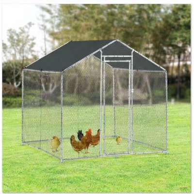 Original Factory Direct Sale Outdoor Farm Large Steel Poultry Hen  cages for chickens L200 x W200 x H200cm