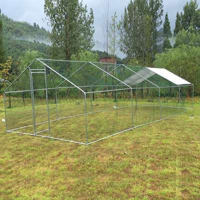 Large hen and chicken metal cages for poultry farm outdoor